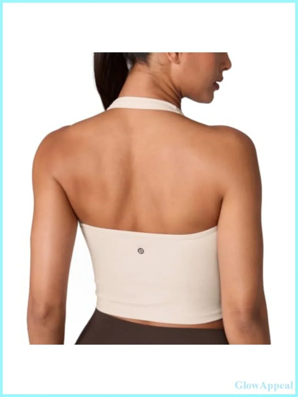 Hugcurve Halter V Neck Longline Sports Bra Buttery Soft 4-Way Stretch Removable